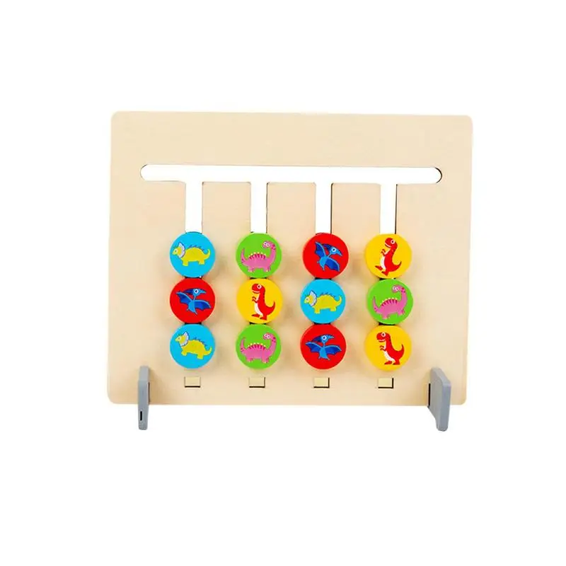 

Color Slide Puzzle Brainy Four-Color & Shape Puzzle Game Montessori Toy Montessori Learning Toys Logic Game Preschool
