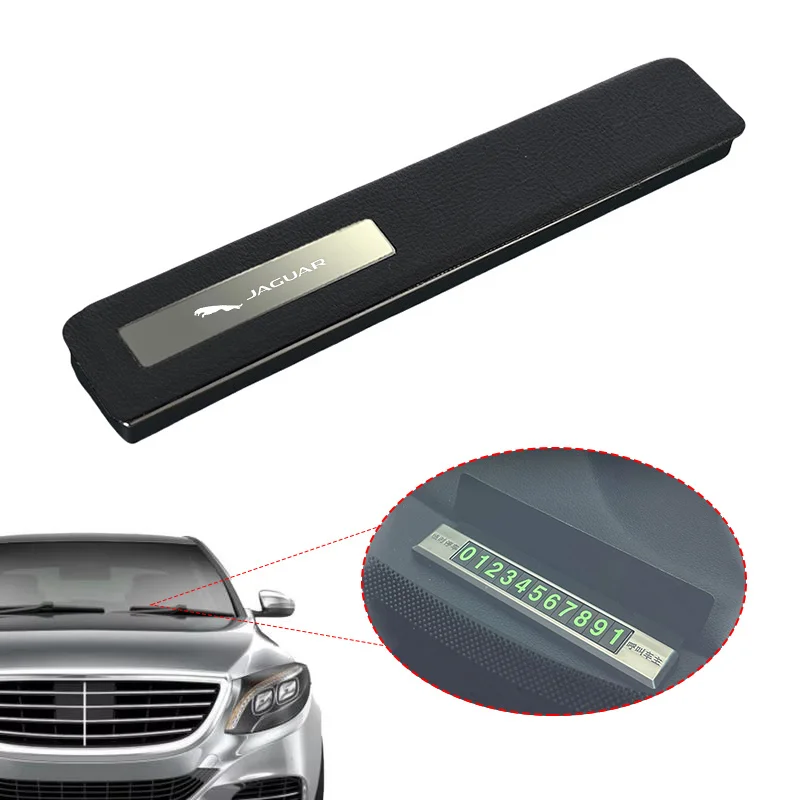 Модная автомобильная временная парковочная карта с номером телефона для Jaguar XF XJ