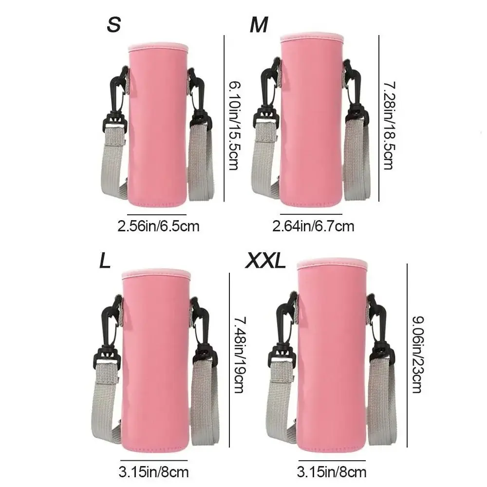 Неопреновые сумки через плечо для чашек с водой плечевым ремнем изолированная