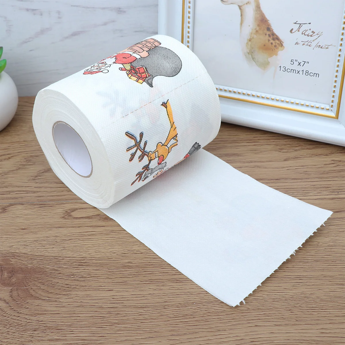 

1 pc Holiday Santa Paper Napkins Christmas Party Supplies Christmas Roll Christmas Party Decorations