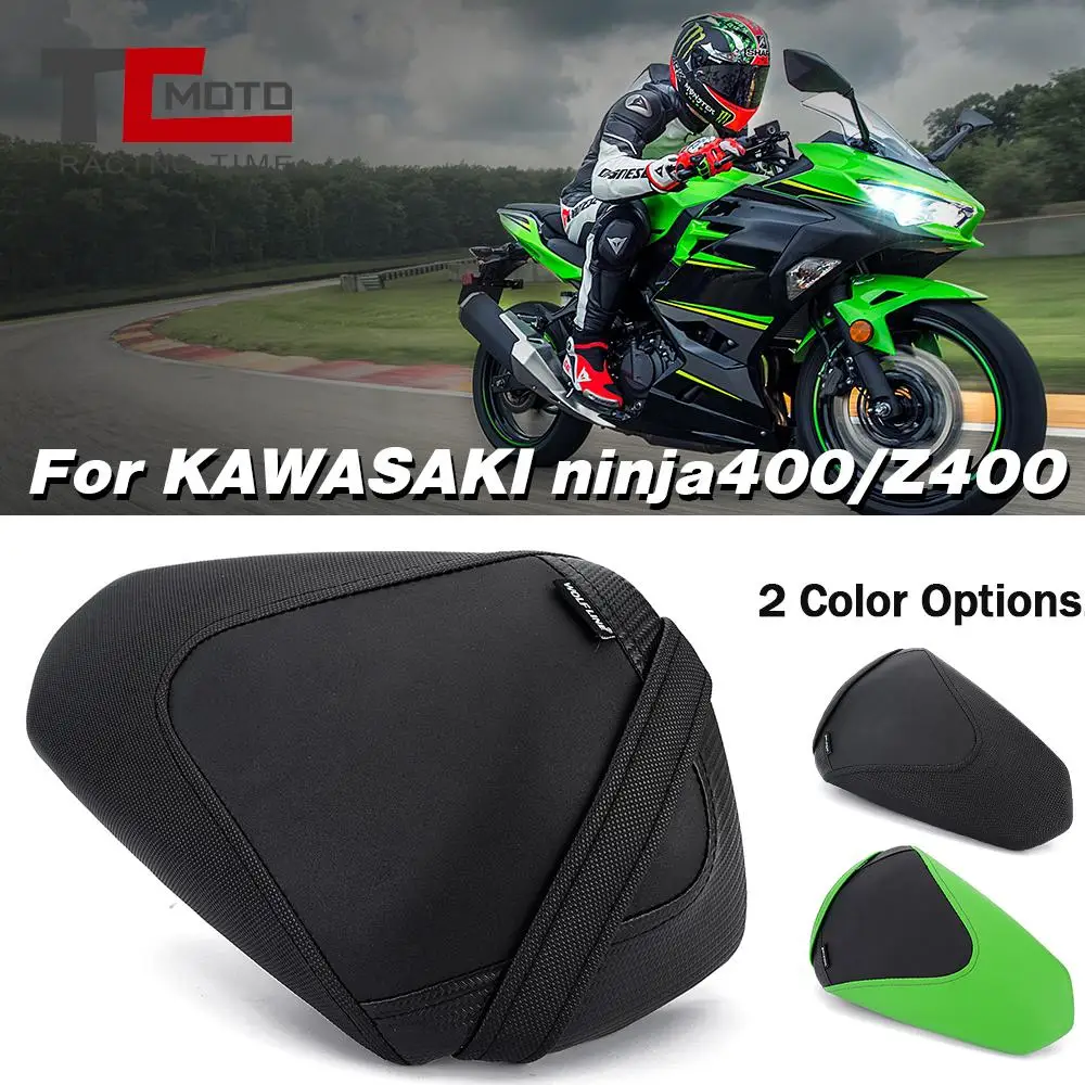 Rear Passenger Solo Seat Cowl Cushion Pad Synthetic Leather For Kawasaki Ninja 400 Z400 Ninja400 2018-2023 2021 2022 Z 400