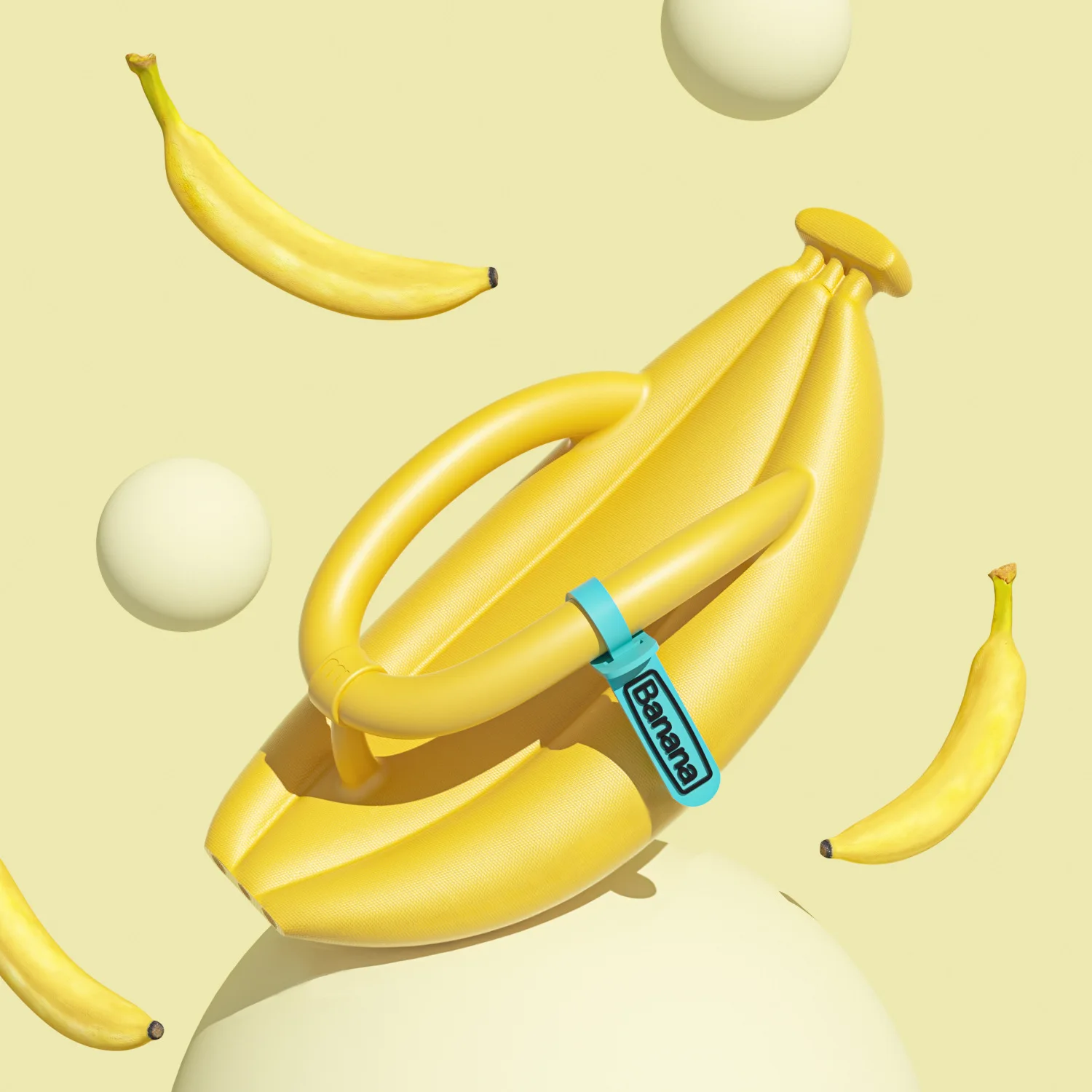 Super Thick Banana Flip-flops Men Wear Fashion Trend Couple Cool Drag Beach Non-slip Slippers Women's Summer