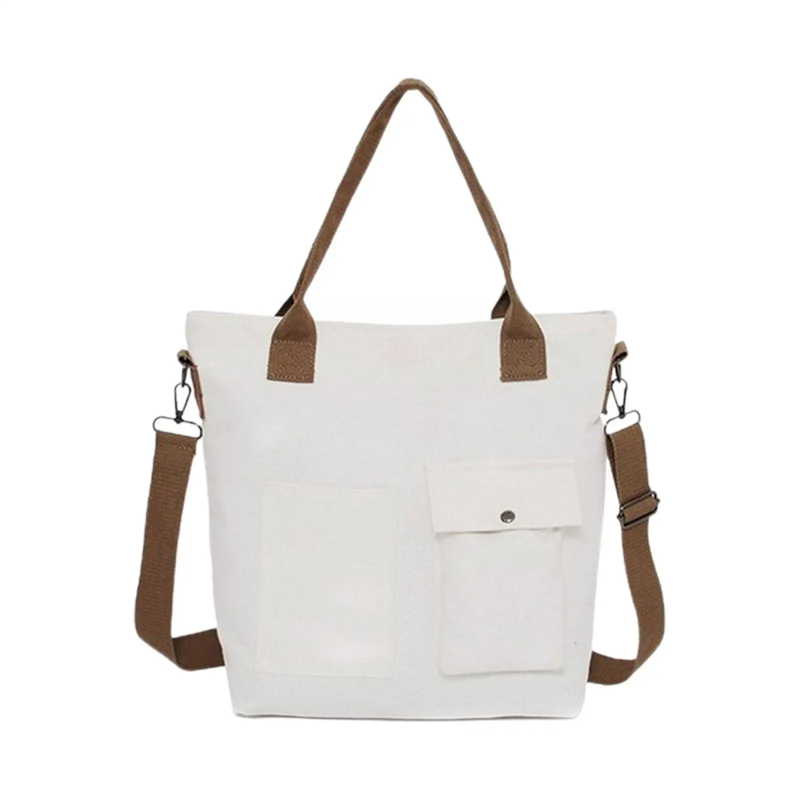 

Large Canvas Handbag Casual Female Bag Vintage Color Large Large Multi-pocket Capacity Bags Shopping Crossbody Bag Tr A8w7