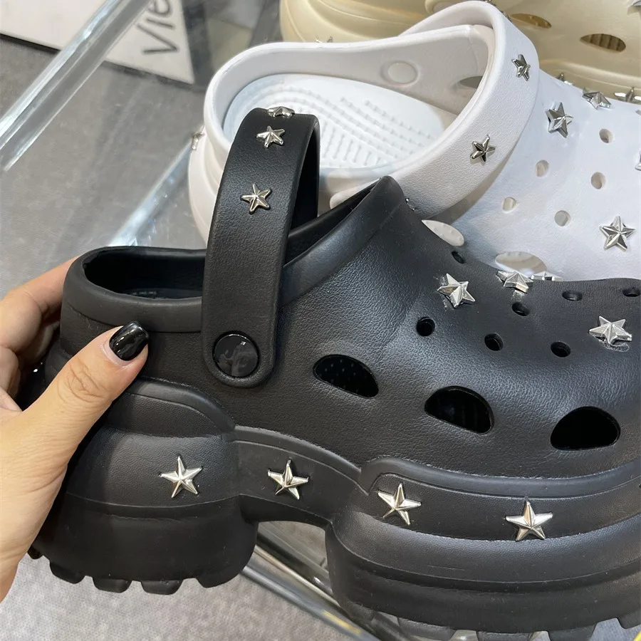 Сандалии женские на высоком каблуке 10 см садовые Водонепроницаемые босоножки