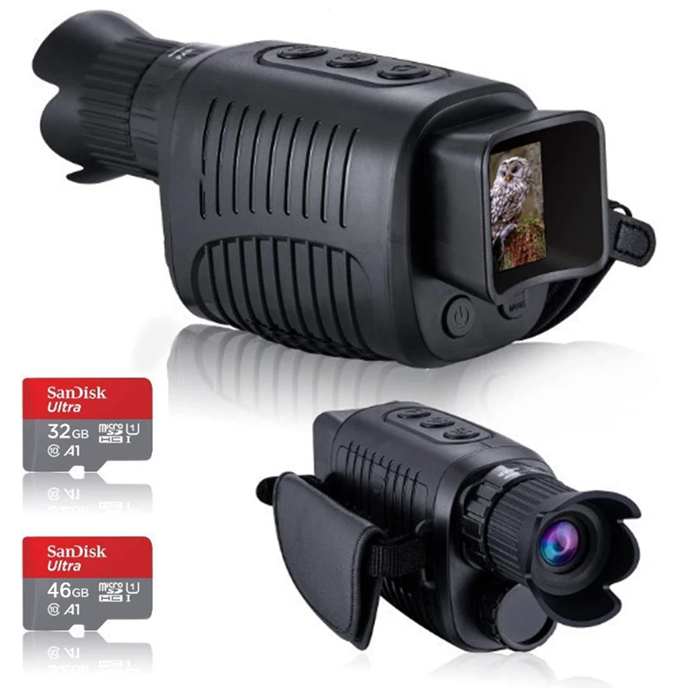 

1080P HD Monocular Night Vision Infrared Telescope Optical Glass for Outdoor Hunting Sports Telescope Camera 32GB/64GB