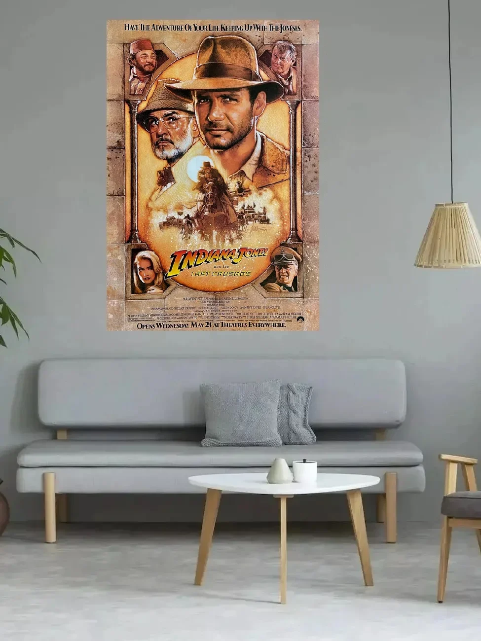 4 стиля выберите фильм Индиана Джонс Последний крестовый постер художественная