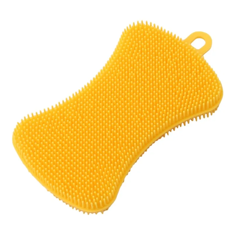 Силиконовая щетка для мытья посуды губка сковороды кухонная чистки силиконовая