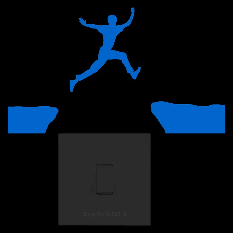 Наклейка на стену для детской спальни тренажерного зала переключателя