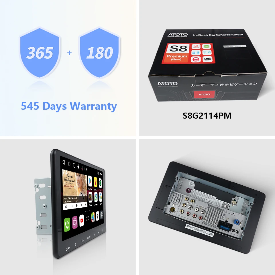 ATOTO S8 Премиум 10 1-дюймовый Android Автомобильный Стерео 2 Din Беспроводной Carplay Авто
