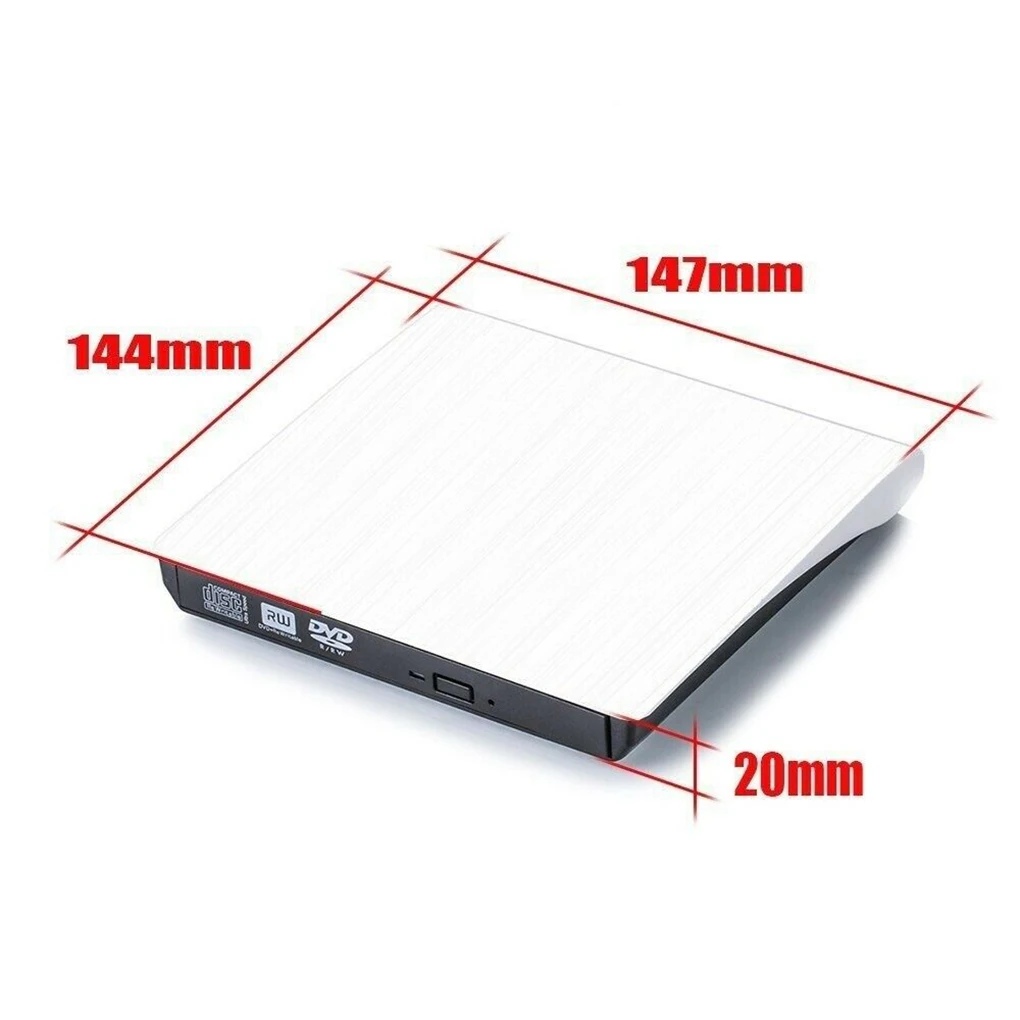 Портативный USB 3 0 DVD-ROM CD ROM Оптический привод Внешний ридер для настольного ПК