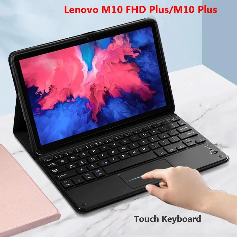 

Для Lenovo M10 FHD Plus чехол для клавиатуры с сенсорной панелью телефон X606F Bluetooth тонкий кожаный Folio Smart Full Body