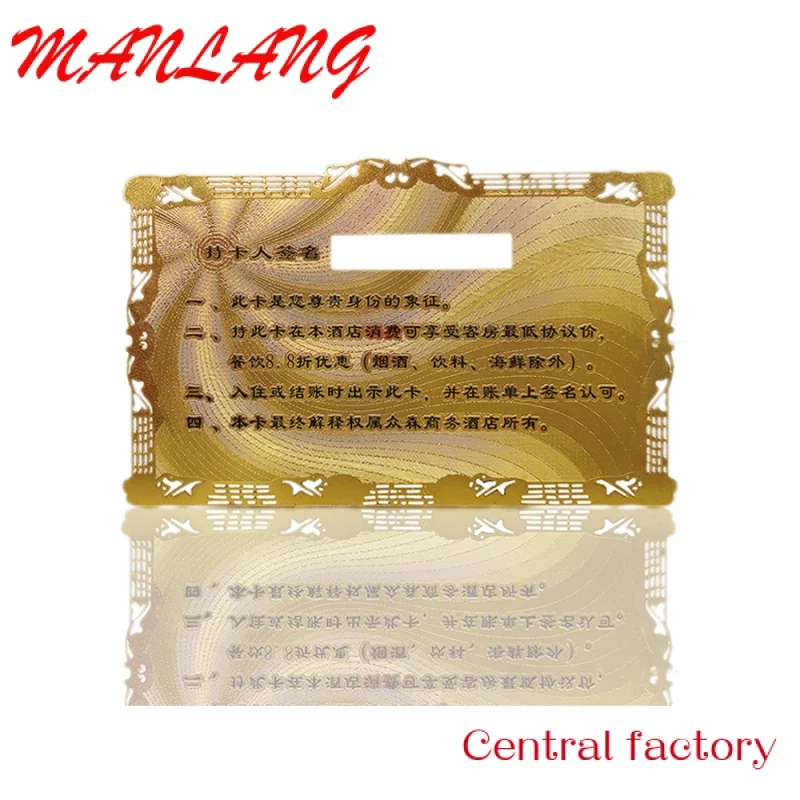 Открытка из нержавеющей стали с гравировкой лазером