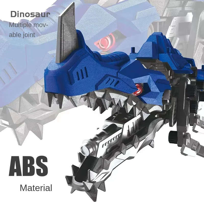 

2022 Cartoon Anime DIY Tyrannosaurus Rex Triceratops Mammoth Simulation Children's Creative Dinosaur Electric Toy Assembly Model