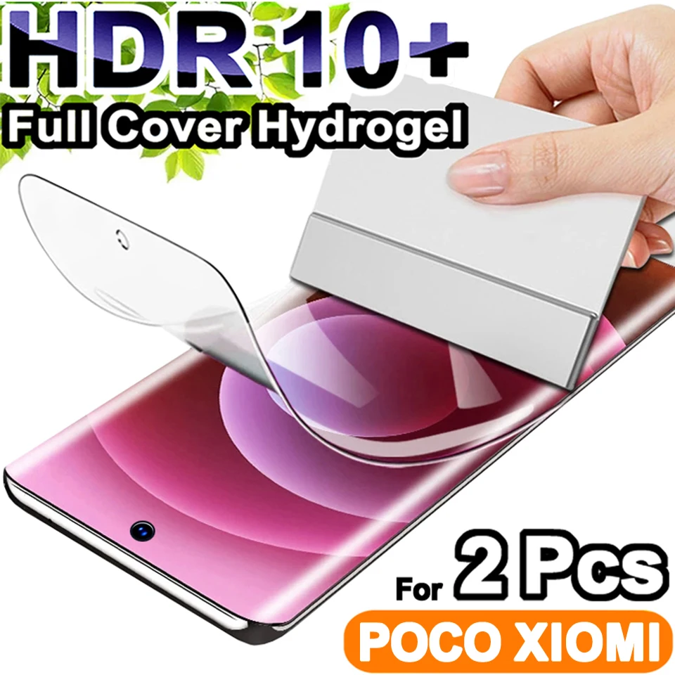 

2Pcs Screen Protector For Xiaomi Poco X3 Nfc F3 X5 M4 X4 Pro F4 Gt M5s Hydrogel Film MI 13 12t 12 11 Lite 12s Ultra 12X 11t Pro