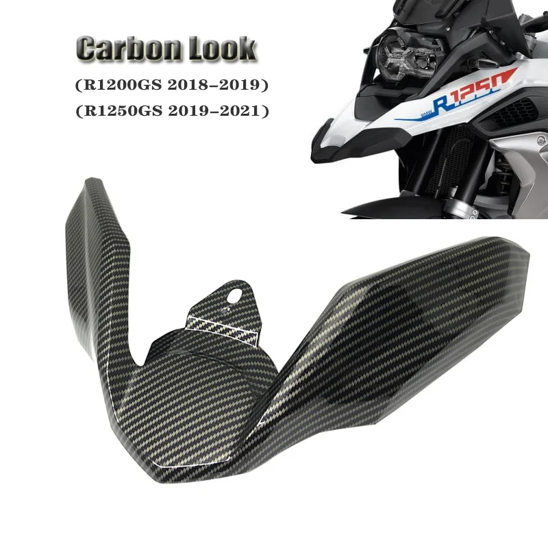 

R1250GS R1200GS Carbon Look Front Beak Fairing Extension Wheel Extender Cover For BMW R 1200GS R 1200 GS LC R 1250 GS 2019-2021
