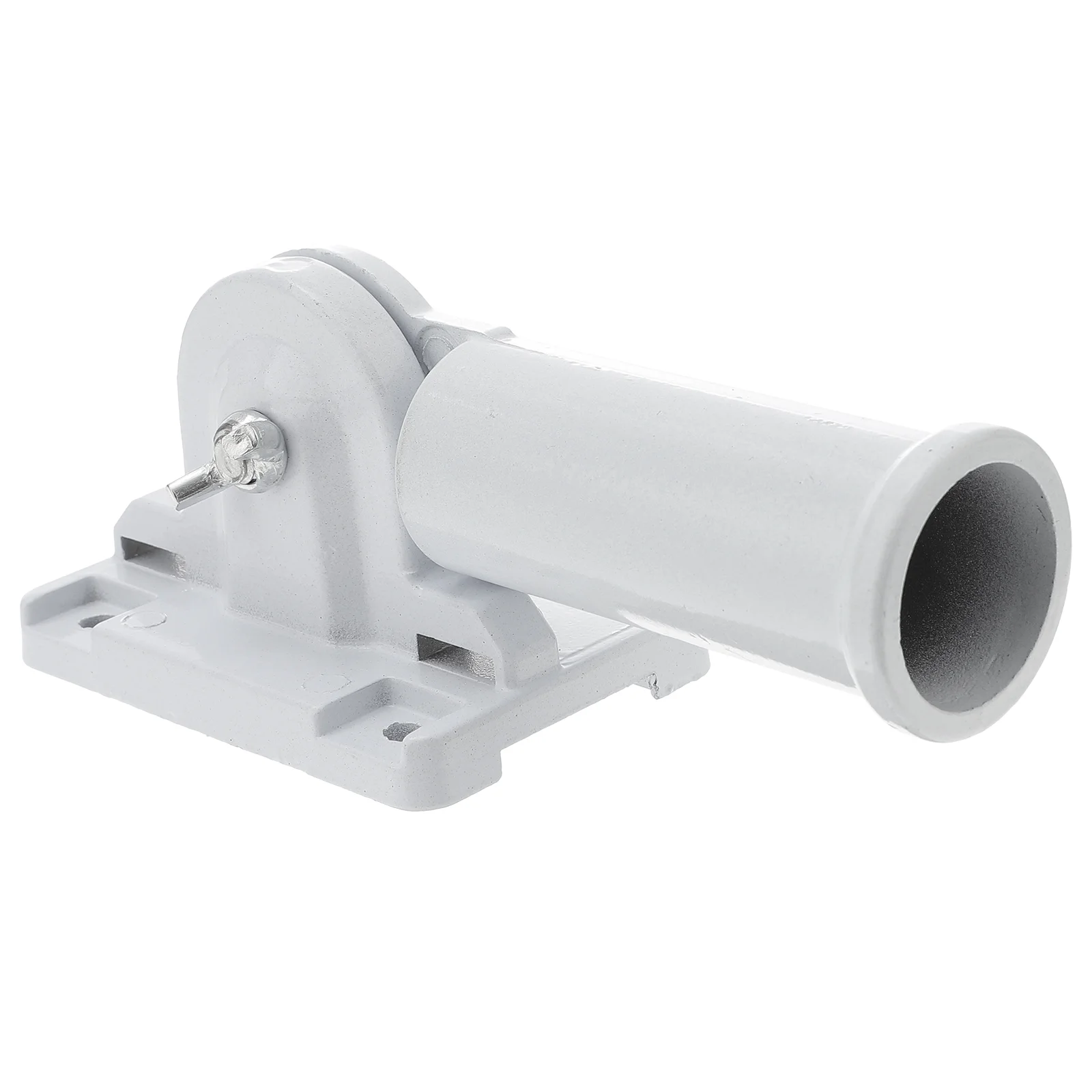 

Flagpole Wall Mounted Holder Stand Practical Bracket Fixing Accessory White Aluminum Alloy Supply