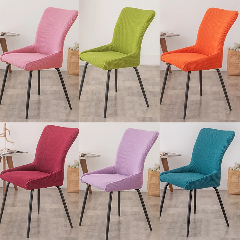 

Solid Color Printed Accent Armchair Cover Spandex Elasticity Suit Kitchen Restaurant Office Wedding Chair Cover Seat Covers