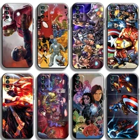 marvel comics phone case for xiaomi redmi 9 9i 9t 9at 9a 9c note 9 pro max 5g 9t 9s 10s 10 pro max 10t 5g silicone cover shell