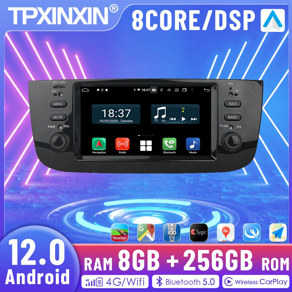 8 ГБ + 256 для Fiat New Lingya Android 13.0 автомобильный радиоприемник GPS стереоприемник Navi