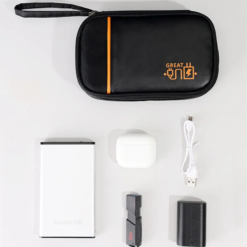 

Portable Cosmetic Zipper Storage Pouch Kit Case Accessories Supplies Charger Wires Travel Cable Bag USB Gadget Digital Organizer
