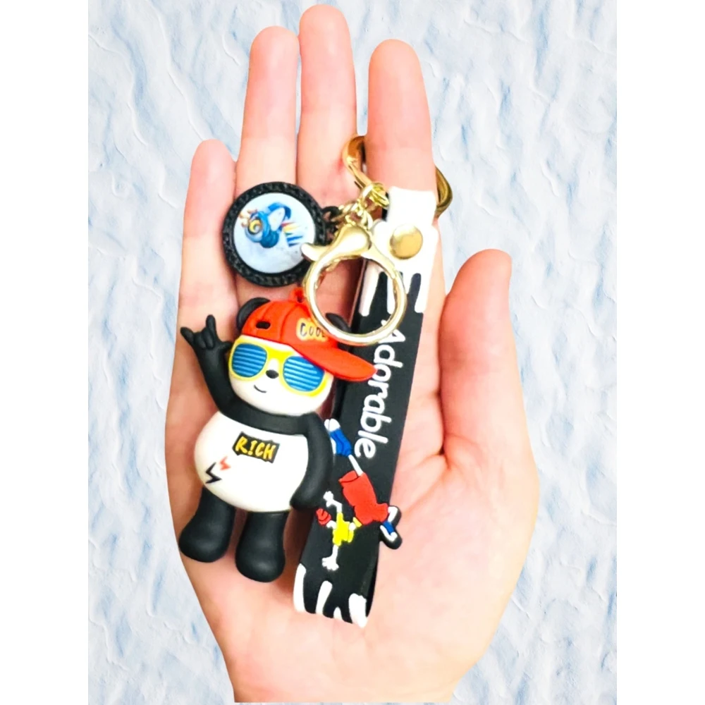 Брелок игрушка для ключей сумок Панда/Брелок Кунг-фу на рюкзак/ - купить по