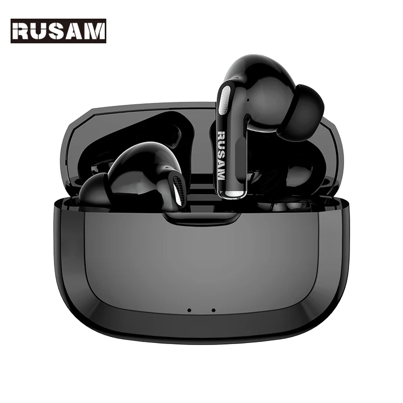 

RUSAM AR30 Bluetooth Headphones TWS Ture Wireless Headset Portable Touch Control Earbuds Physical Noise Reduction Game Earphones
