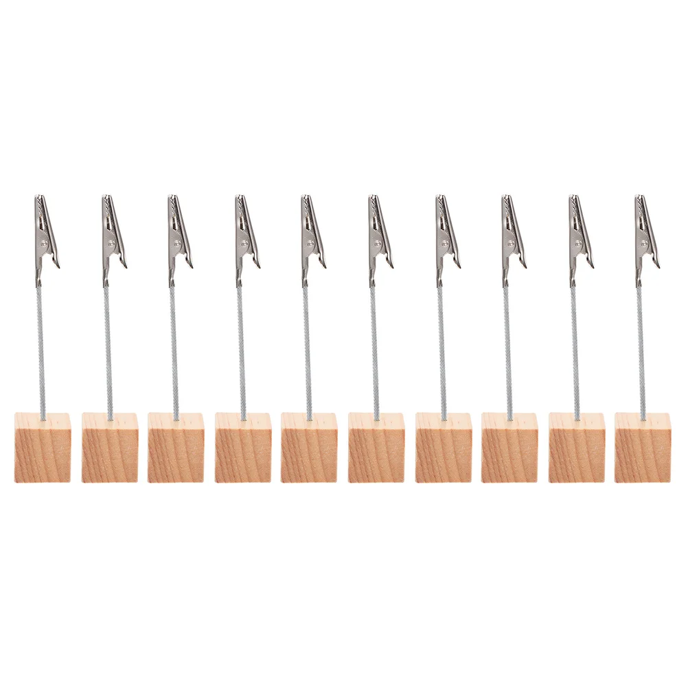 

10pcs Memo Clip Memo Clips Table Sign Holder Postcard Holder