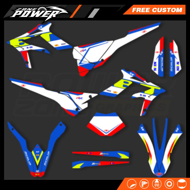 Фото Powerzone индивидуальные фоны, графические наклейки, наборы наклеек для Beta Xtrainer 150 200 250 300 400 450 2015 2016 2017 2018 2019 12 №3