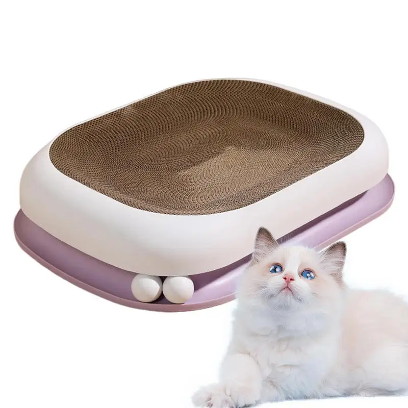 

Когтеточка из гофрированного картона, двухслойная кошачья Когтеточка, для использования в помещении