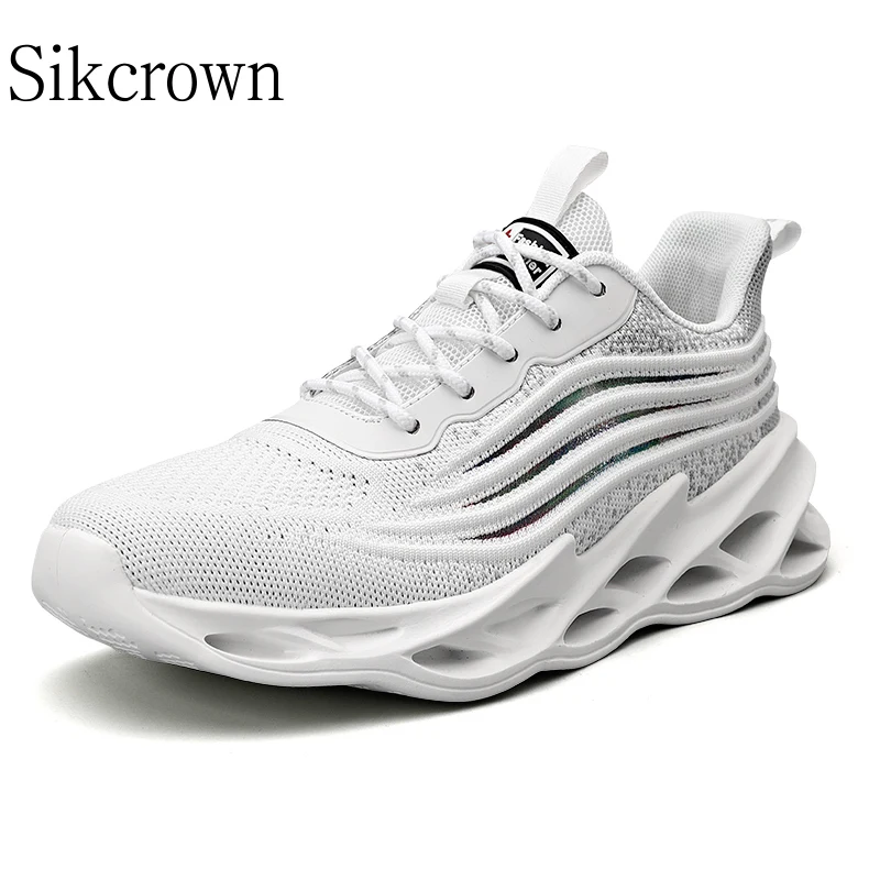 

Кроссовки мужские дышащие сетчатые, летняя спортивная обувь с вырезами, мягкая толстая подошва, удобные дышащие, 45 цветов