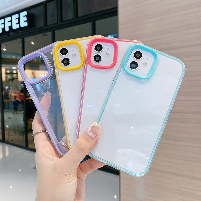 

Phone Case For iPhone 11 Pro Case Transparent Silicone Fundas iPhone 13 Pro Max 12 Mini 7 8 Plus SE 2020 X XR XS Max TPU Covers