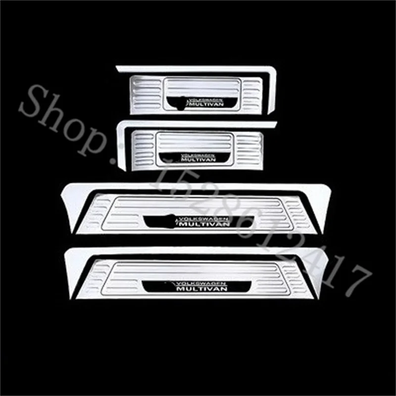 

For Volkswagen Multivan T5/T6 2019-2023 Door Sill Strip Stainless Styling Scuff Plate Peda Pedal Cover Stickers car Accessories