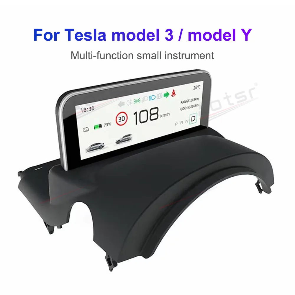 Купи Multifunction Digital Meter LCD Screen For Tesla Model 3 Model Y Car Instrument Speedometer Kilometers LCD Display Screen Panel за 9,731 рублей в магазине AliExpress