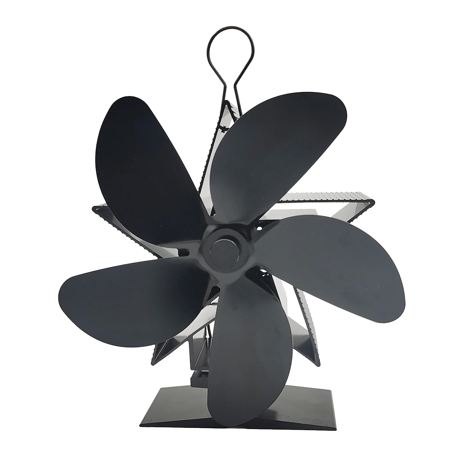 

5 Blades Fireplace Parts Auto Sensing Workshop Stove Fan Log Wood Burner Heat Powered Quiet Home Aluminum Alloy Efficient Warm