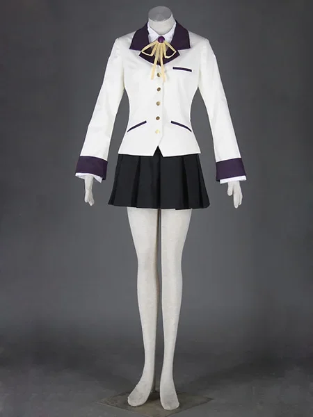 Аниме Angel Beats Tachibana Kanade Косплей Униформа Костюм Модные женские костюмы на Хэллоуин