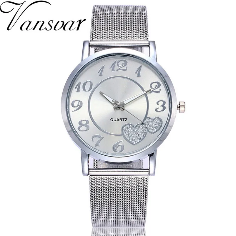 

NO.2-2530 Fashion Women's Watches Casual Watches Quartz Stainless Steel Band Strap Analog Wrist Watch Clock Women Relogio