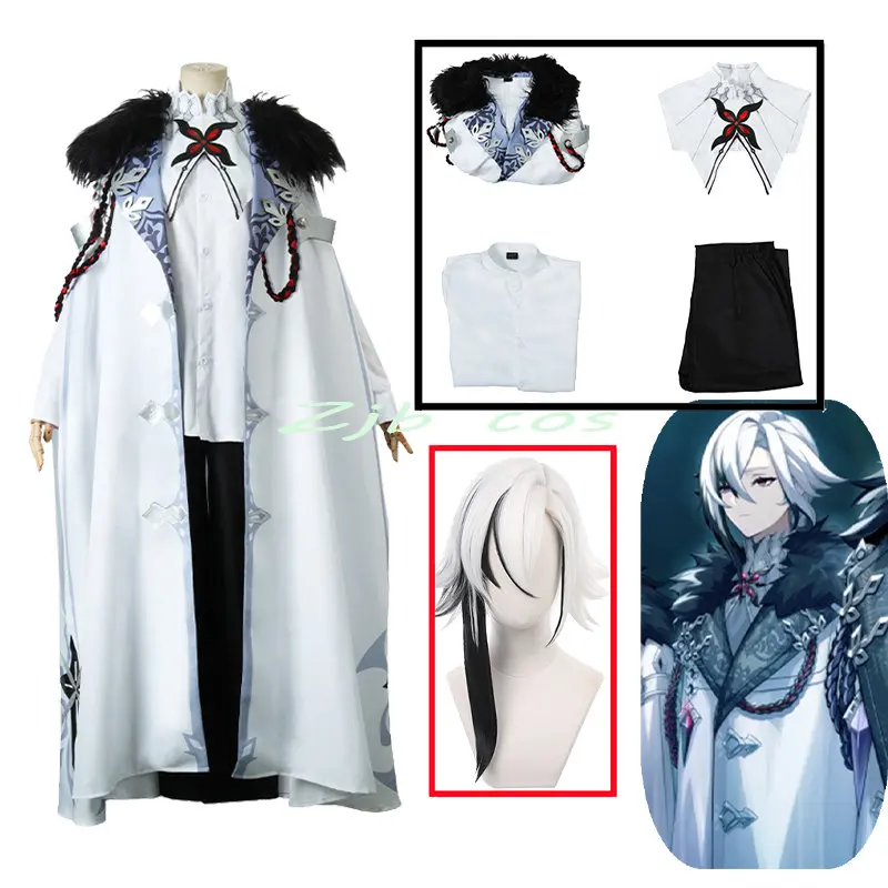 

Косплей игра The Knave Genshin Impact Fatui Harbinger Arlecchino костюм плащ Униформа Genshin Косплей