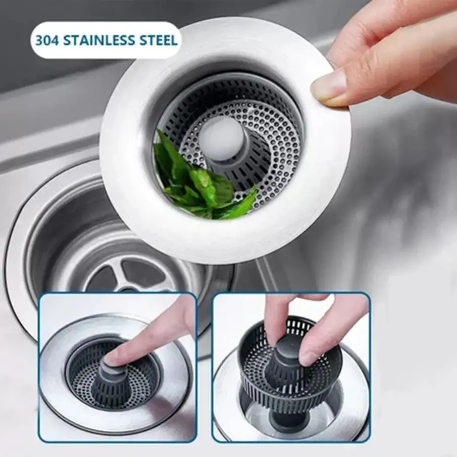 

3 в 1, Универсальный фильтр для слива раковины