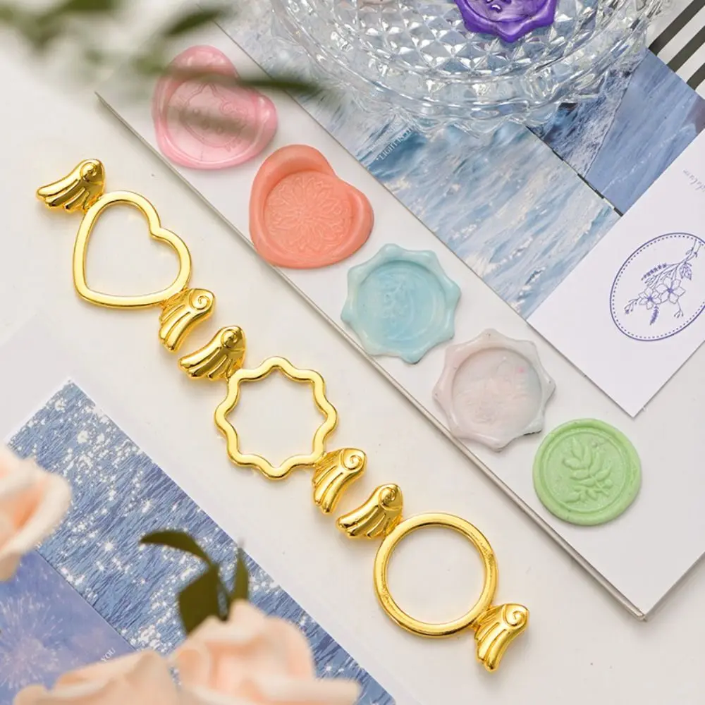 

Scrapbooking Handcraft Accessories Envelopes Sealing Wax Molds Wax Sealing Shaper Wax Ring Shape Holder Fire Lacquer Fixer