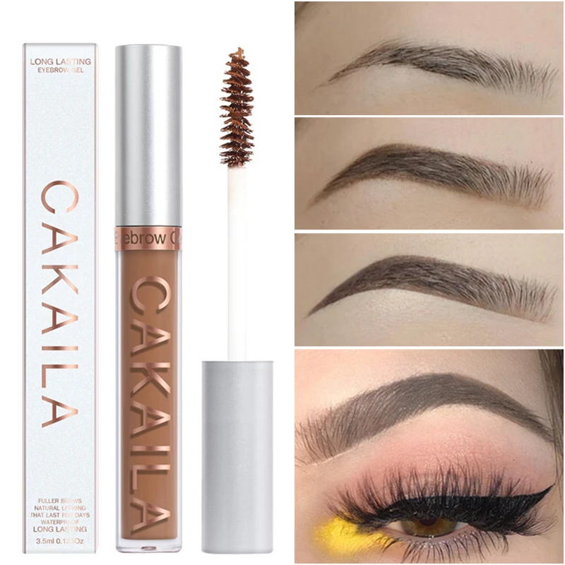 

Жидкий крем для бровей 5 цветов, водостойкий стойкий тинт для татуажа бровей, натуральный черный коричневый гель для бровей, Косметика для м...