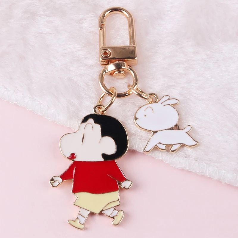 

ZXMJ Cartoon Anime Keychain Japanese Creative Keychains for Women Cute Character Schoolbag Pendant Couple Key Chains Jewelry