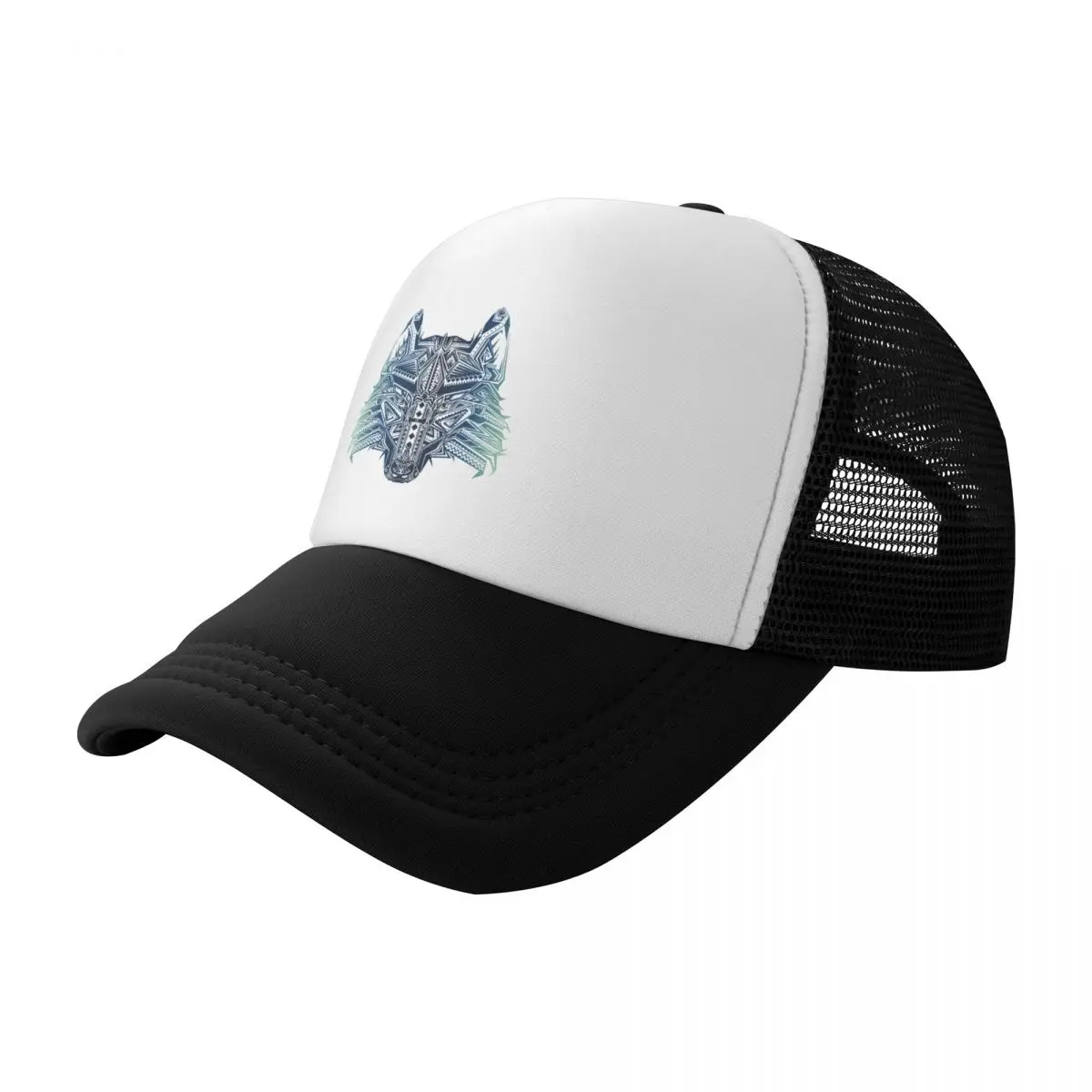 

Cap Men Fishing Green Wolf Head Baseball Caps Unisex Mesh Net Hats
