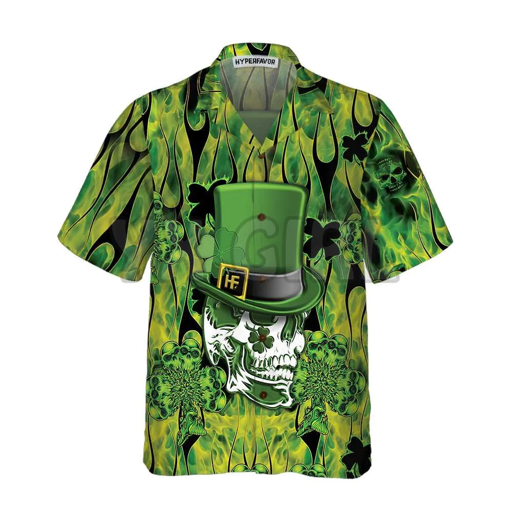 Luxury Skull Smoke 3D All Over Printed Hawaiian Shirt Men's For Women's Harajuku Casual Shirt Unisex