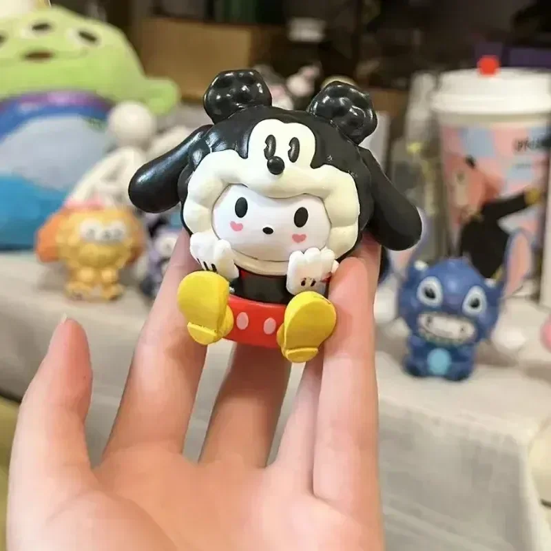 6 шт. семейная серия Sanrio для перекрестной одежды коллекционная настольная модель