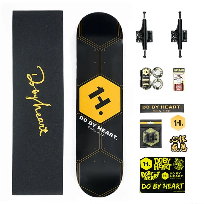

DIY Professional Skateboard Canadian Maple Deck High Quality Trucks Wheel Bearing Pro Skateboard Accessories Set