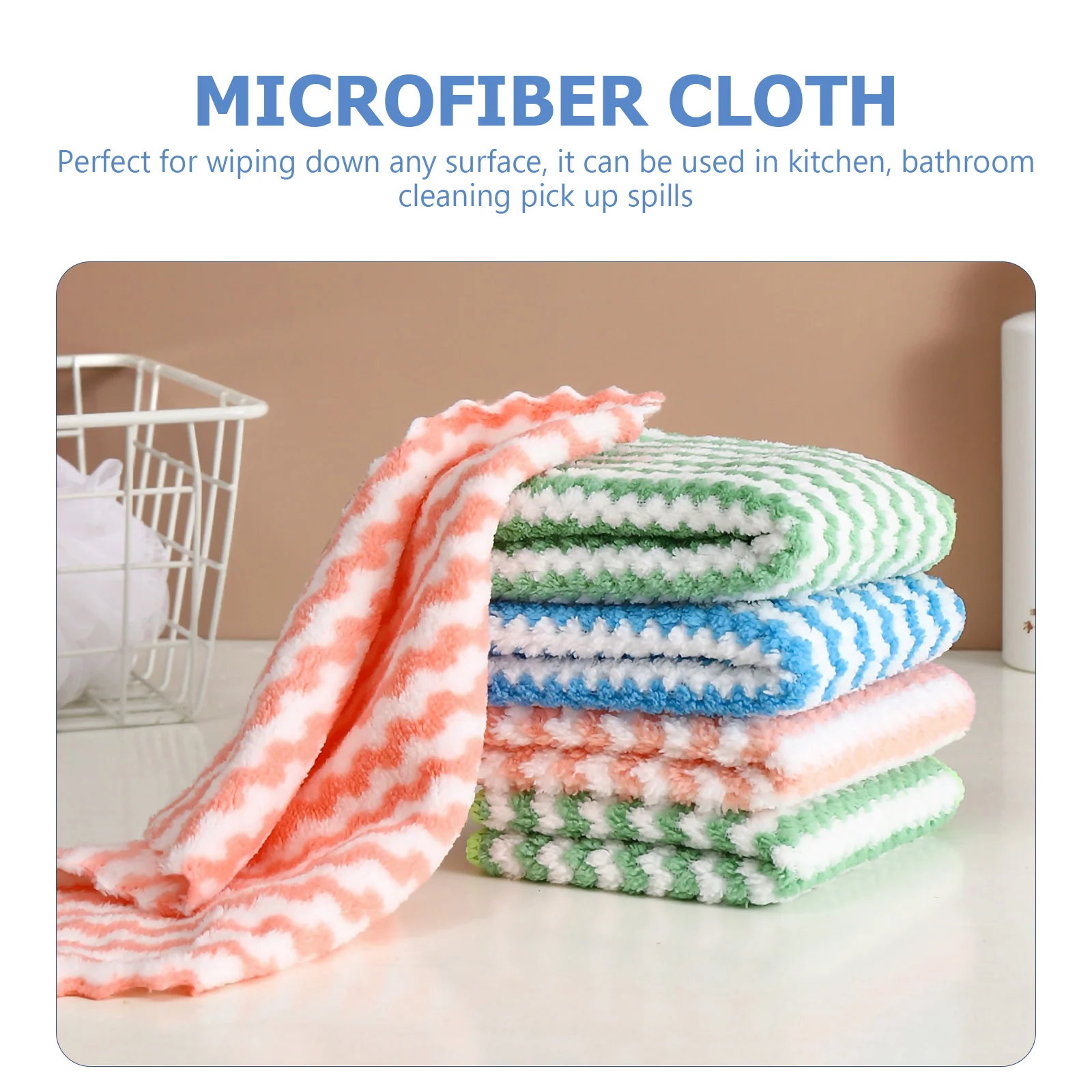 

Towels Rags Dish Cleaning Kitchen Washing Towel Microfiber Cloths Cloth Disheswiping Wash Washcloth Absorbent Car Scrubbing Tea