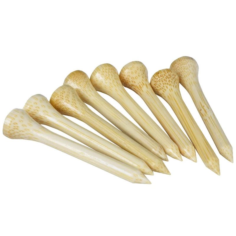 

100Pcs Golf Tees Bamboo Tee Golf Balls Holder,Golf Ball Nails Tee Ball Pin Nail Kick