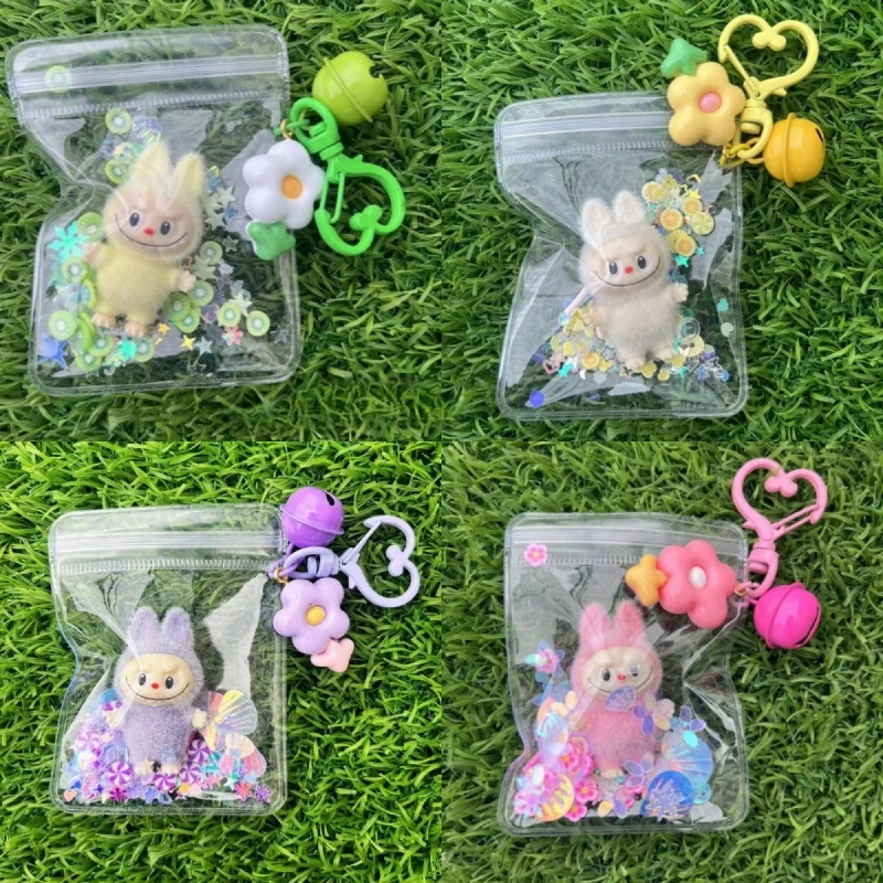 Новый плюшевый мини Labubu Gravel второго поколения виниловый милый зернистый детский