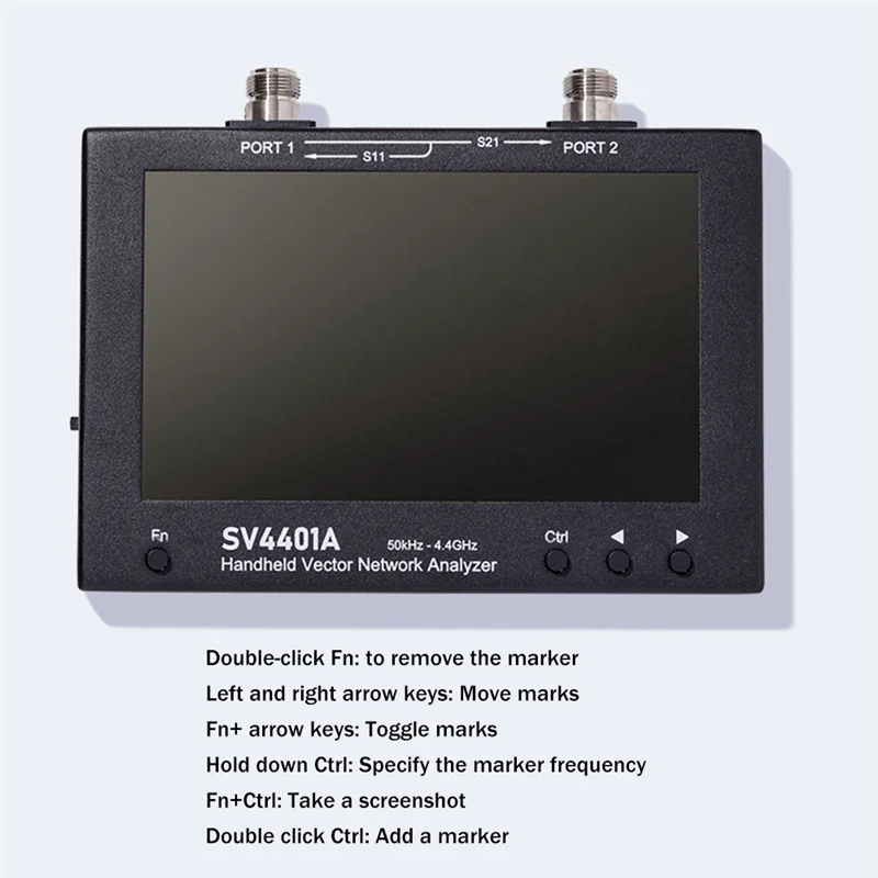 Векторный анализатор сети 7-дюймовый сенсорный ЖК-дисплей SV4401A 50 кГц-4 4 ГГц HF VHF UHF