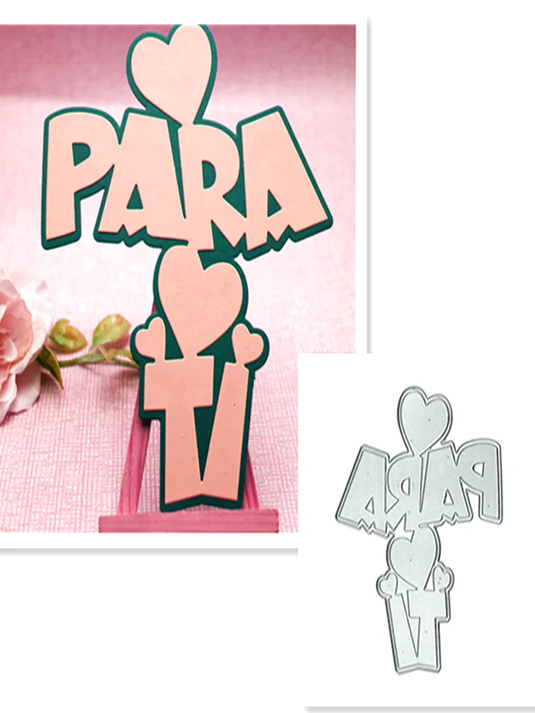 

Spanish word letter DIY scrapbook photo album metal cutting die paper card decorative crafts embossing die cutting